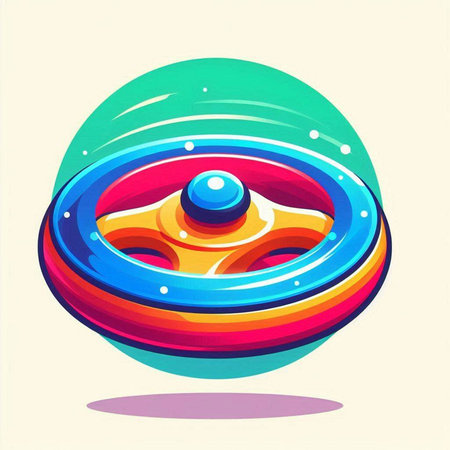 Colorful vector illustration of a fantasy alien planet. Cartoon style.のイラスト素材