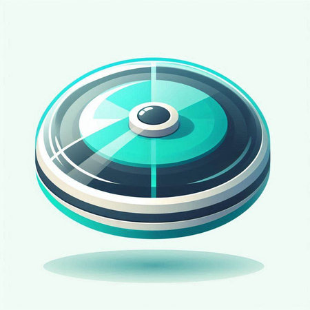 Cd disc icon, vector illustration. Flat design style with shadows.のイラスト素材