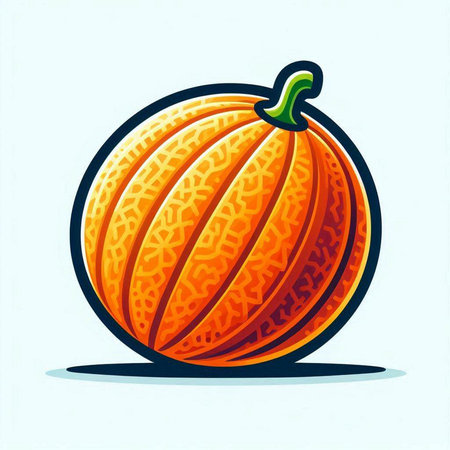 pumpkin isolated on white background, vector illustration eps10のイラスト素材