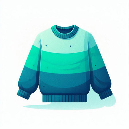 Sweater isolated on a white background. Vector illustration of a sweater.のイラスト素材
