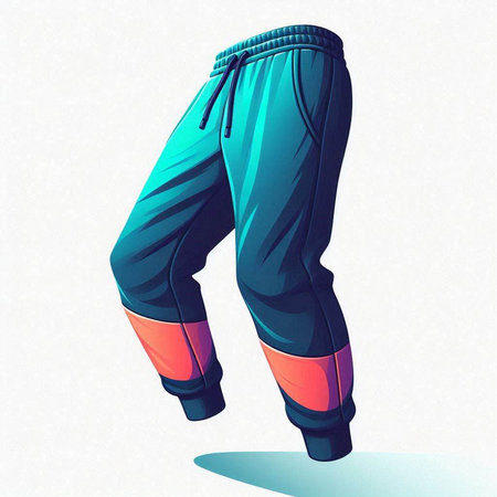 Futuristic sportswear on a white background. Vector illustration.のイラスト素材