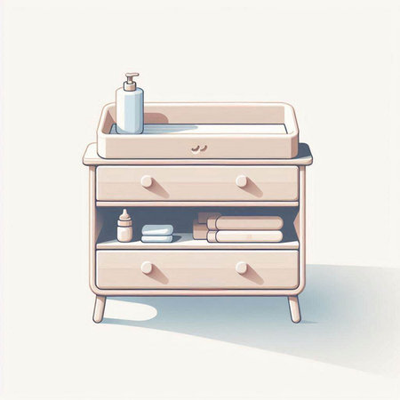 Bathroom furniture. Vector illustration. Bathroom interior. Bathroom furniture.のイラスト素材
