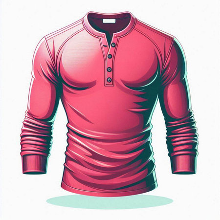 Red sportswear isolated on a white background. Vector illustration.のイラスト素材
