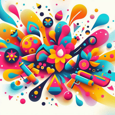 Abstract colorful background. Vector illustration. Eps 10. Colorful elements.のイラスト素材