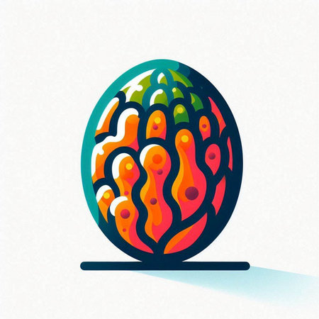 Easter egg. Easter egg. Happy Easter card. Vector illustrationのイラスト素材