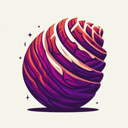 Illustration of a stylized ball. Illustration of a ball.のイラスト素材
