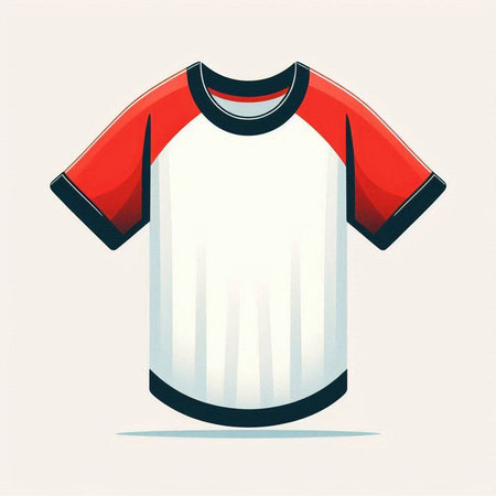 Soccer jersey. Vector illustration in a flat style. Isolated on white background.のイラスト素材