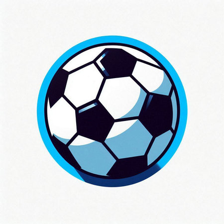 Soccer ball icon isolated on a white background. Vector illustration.のイラスト素材