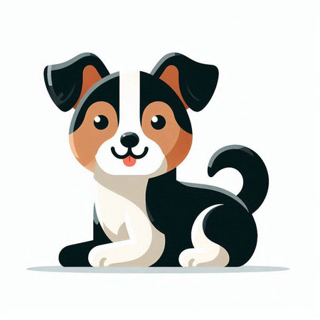 Jack Russell Terrier isolated on a white background. Vector illustration.のイラスト素材