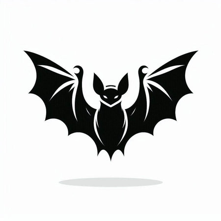 Bat icon isolated on white background. Vector illustration. Eps 10.のイラスト素材