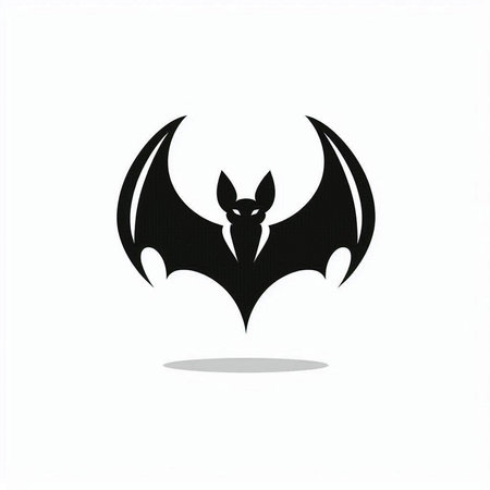 Bat icon on a white background. Vector Illustration. Eps 10のイラスト素材