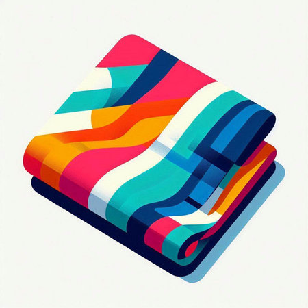 3d illustration of a book with a colorful cover on a white backgroundのイラスト素材