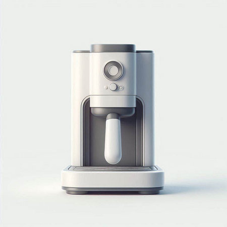 Coffee maker isolated on white background. 3d illustration.のイラスト素材