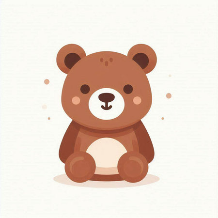 Cute teddy bear. Vector illustration of a cute animal.のイラスト素材