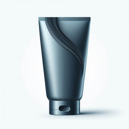 Cosmetic bottle mockup isolated on white background. 3d illustrationのイラスト素材