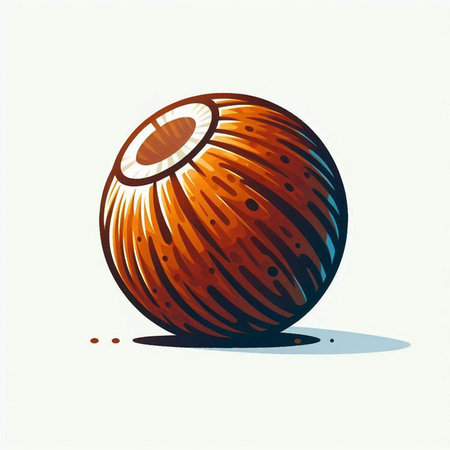 Hazelnut icon. Vector illustration of a hazelnut.のイラスト素材