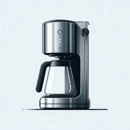 Coffee maker on white background. Vector illustration. Eps 10のイラスト素材