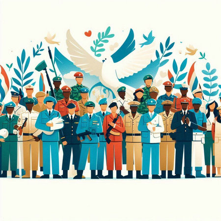 People of different nationalities and religions in the form of a vector illustration.のイラスト素材