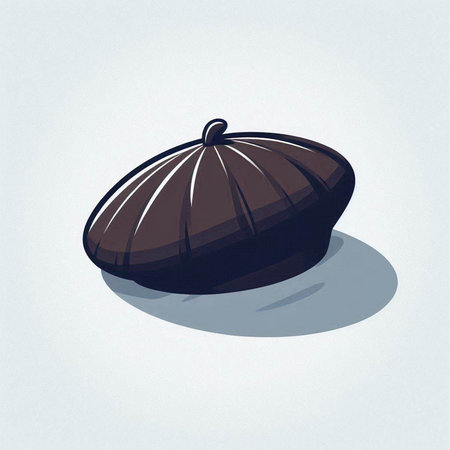 Illustration of a brown and black pumpkin on a white background.のイラスト素材