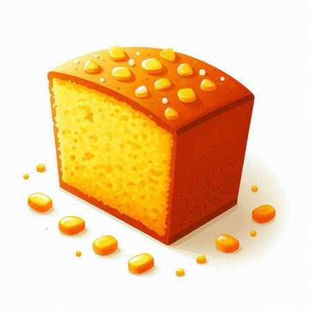 Illustration of a slice of cake on a white background, vectorのイラスト素材