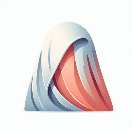 Abstract 3d geometric shape. Vector illustration. Design element for corporate identity.のイラスト素材