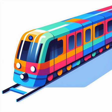 Train on a white background. Vector illustration. Eps 10. Isolated.のイラスト素材