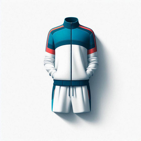 sportswear isolated on a white background. 3d renderingのイラスト素材