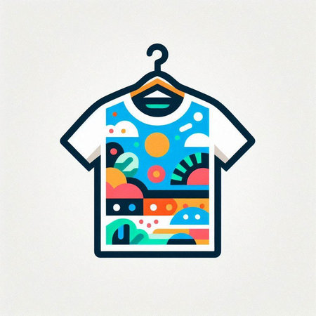 t-shirt design, vector graphic illustration eps10 flat styleのイラスト素材