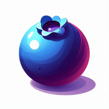 Blue ball on a white background, vector illustration, eps 10のイラスト素材