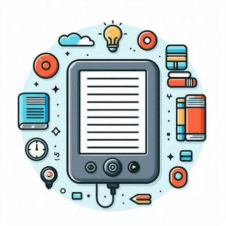 Modern flat design vector illustration concept of online education, e-learning, e-learning, distance learning, webinar.のイラスト素材