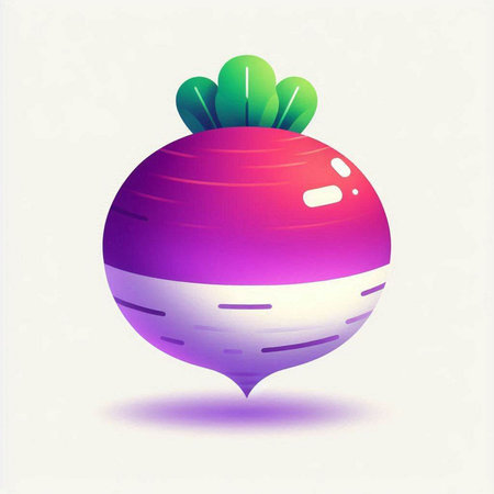 Beetroot icon. Vector illustration. Vegetarian food symbol.のイラスト素材