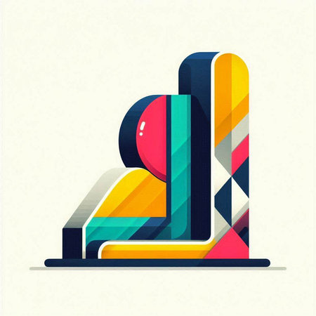 Abstract colorful geometric shape. Vector design elements for your application or corporate identity.のイラスト素材