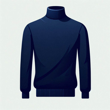 Woolen sweater isolated on a white background. Vector illustration.のイラスト素材