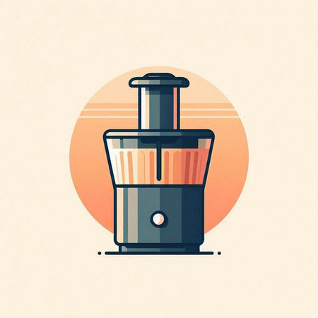 Illustration of a juicer in a flat style. Vector illustrationのイラスト素材