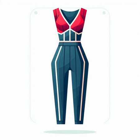 Women's sportswear. Sportswear. Vector illustration.のイラスト素材