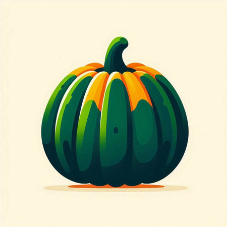 Pumpkin on a light background, vector illustration, eps10のイラスト素材