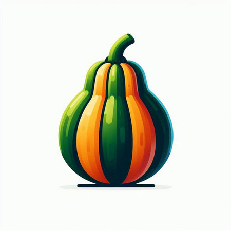 Pumpkin isolated on white background. Vector illustration. Eps 10.のイラスト素材