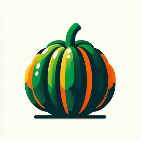 Pumpkin vector illustration. Hand drawn halloween pumpkin.のイラスト素材