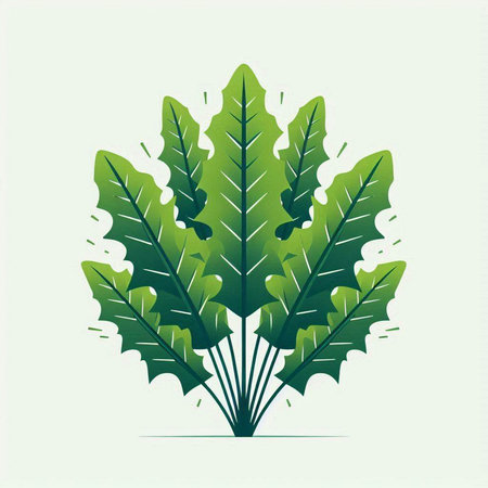 tropical leaf design, vector illustration eps10 graphic flat styleのイラスト素材