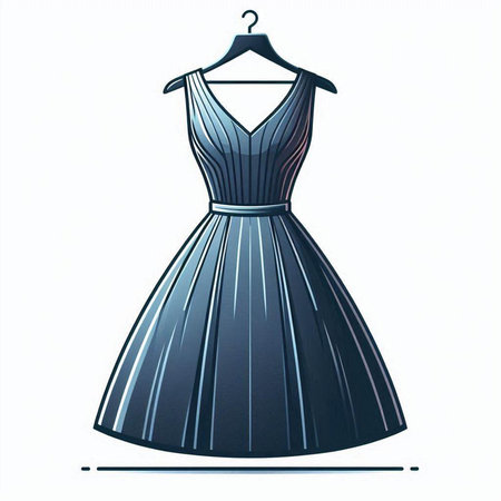 Wedding dress on a hanger. Vector illustration in sketch styleのイラスト素材