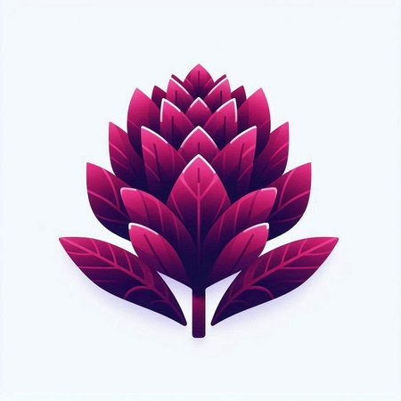 purple flower on a white background, vector illustration for your designのイラスト素材