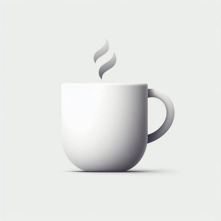 Coffee cup isolated on a white background. Vector illustration.のイラスト素材