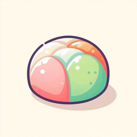 Colorful japanese sushi on a white background. Vector illustration.のイラスト素材