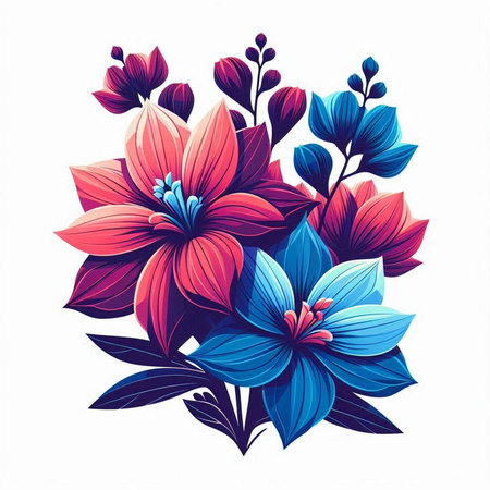 Beautiful bouquet of flowers. Vector illustration. EPS 10.のイラスト素材