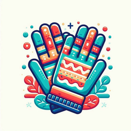 Hands in the style of a flat design. Vector illustration.のイラスト素材