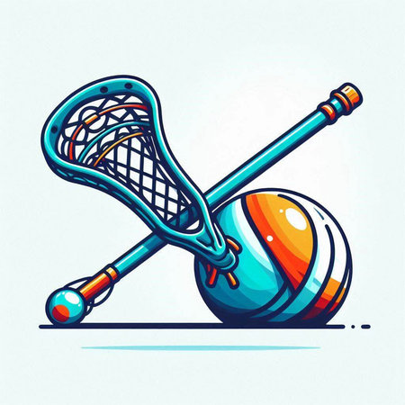 Tennis racket and ball. Vector illustration of a tennis racket and ball.のイラスト素材