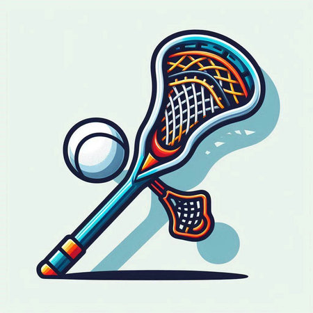 Vector illustration of a tennis racket and ball. Line art design.のイラスト素材