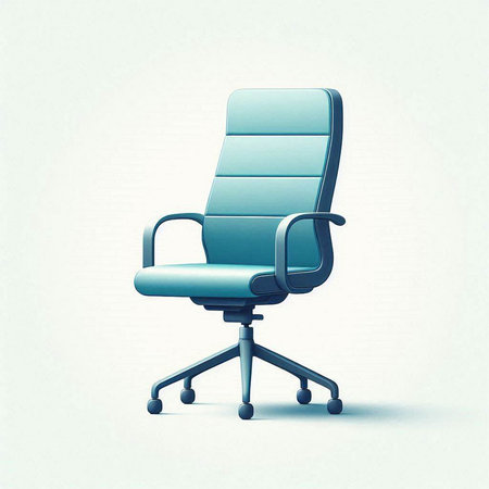 Office chair isolated on white background. Vector illustration. Eps 10.のイラスト素材