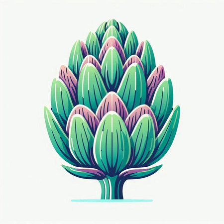 Artichoke vector illustration. Hand drawn artichoke icon.のイラスト素材