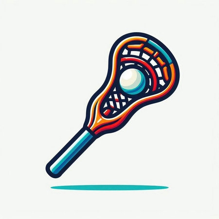 Tennis racket and ball vector icon. Sport symbol. Vector illustration.のイラスト素材